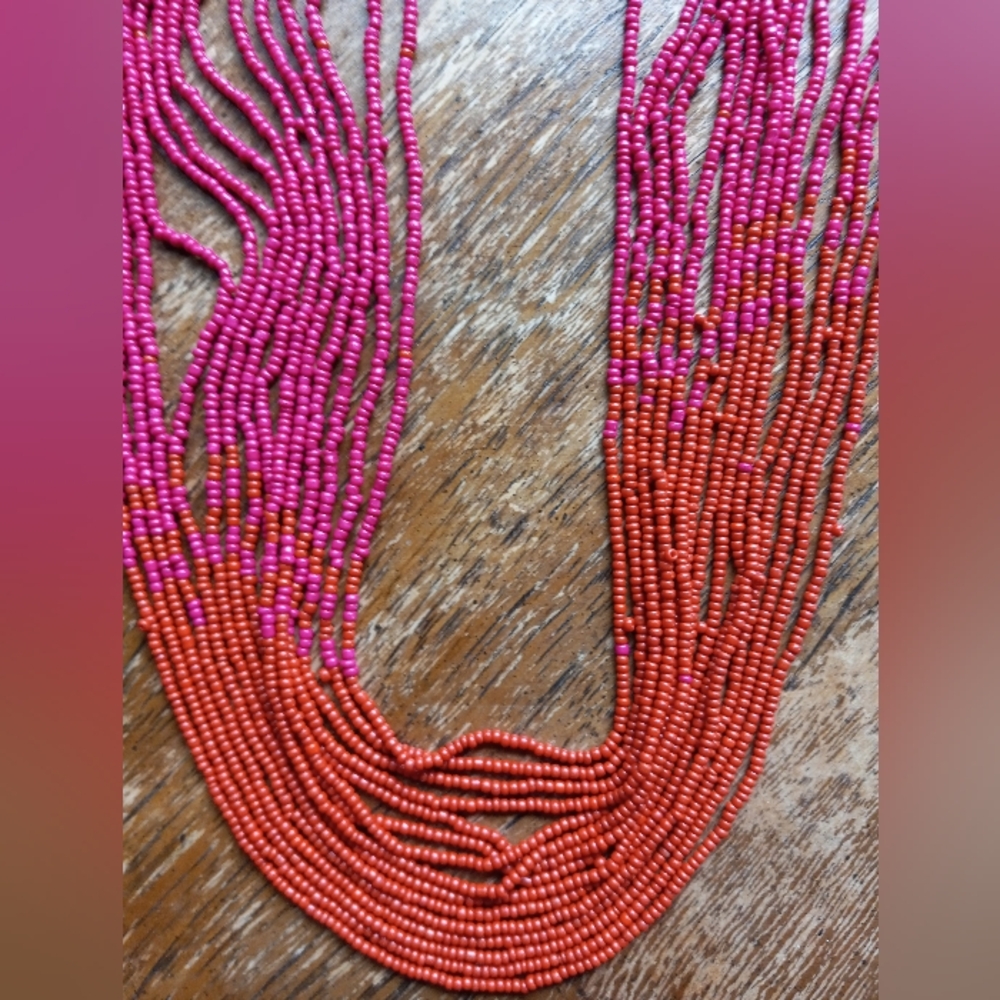 Pink And Orange Multi String Waist Beads!!!! - Picture 4 of 8